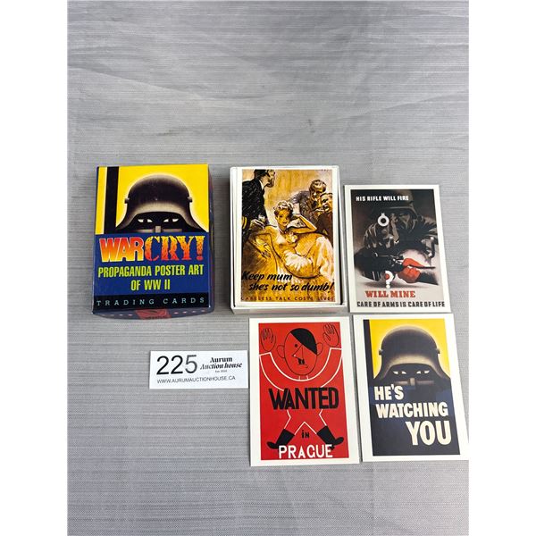 War Cry! Propoganda Poster Art of WWII Trading Cards in Original Box