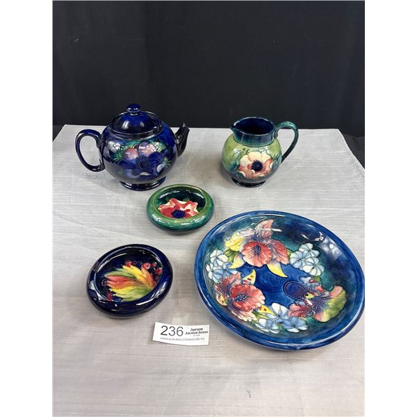 Lot of Repaired Moorcroft Pottery as Found