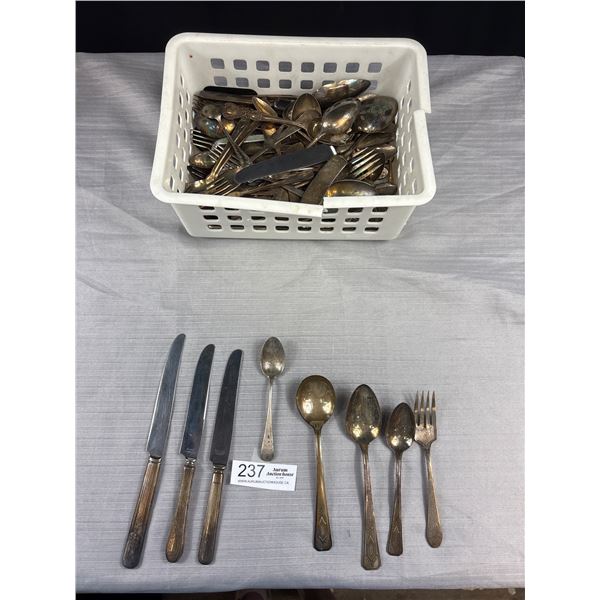 Large Lot of Silver Plated Cutlery