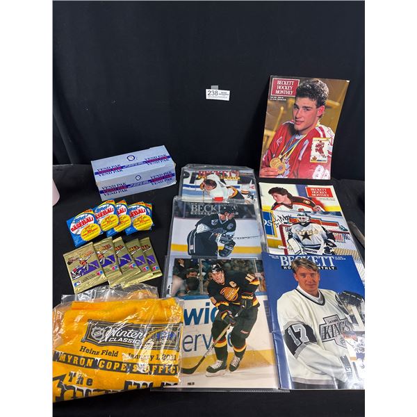 A Collectible NHL Lot Unopened Trading Cards Photos ETC