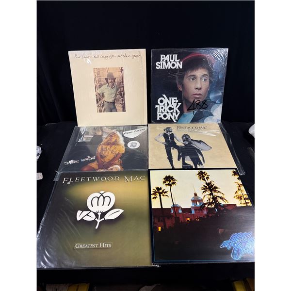 Lot of 6 Vintage Vinyl Records Fleetwood Mac Paul Simon etc