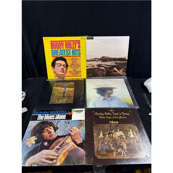Lot of Vintage Vinyl Records Buddy Holly Etc