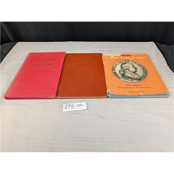 3 Vintage Books on Coins. Silver Dollars of South and North America Etc