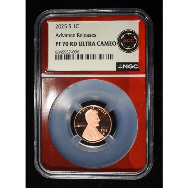 2025-S SHIELD LINCOLN CENT NGC PF70RD ULTRA CAMEO