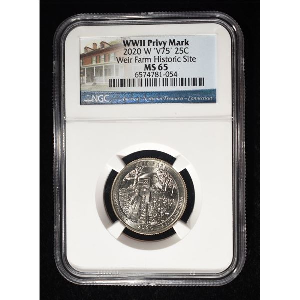 2020-W 'V75' WASHINGTON QUARTER NGC MS65