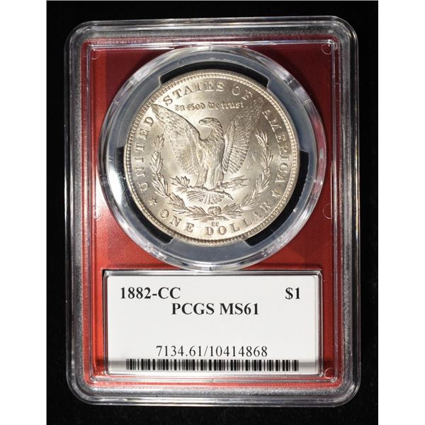 1882-CC MORGAN DOLLAR PCGS MS61