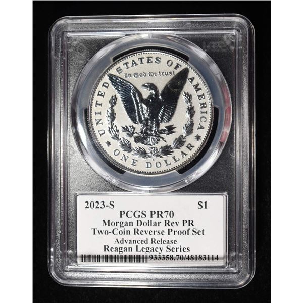 2023-S MORGAN DOLLAR PCGS REV PR70
