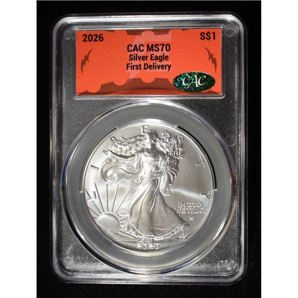 2026 AMERICAN SILVER EAGLE CAC MS70