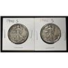 Image 1 : (2) 1940-S WALKING LIBERTY HALF DOLLARS