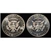 Image 2 : (2) 90% SILVER 1964 KENNEDY HALF DOLLARS PROOF BU