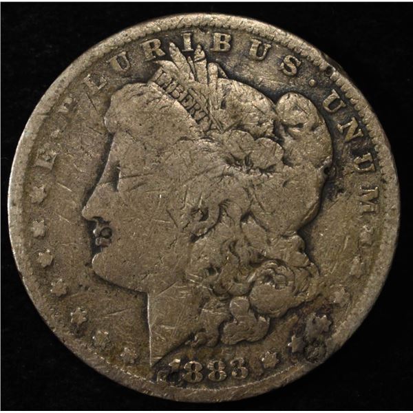 1883-O MORGAN DOLLAR DAMAGED