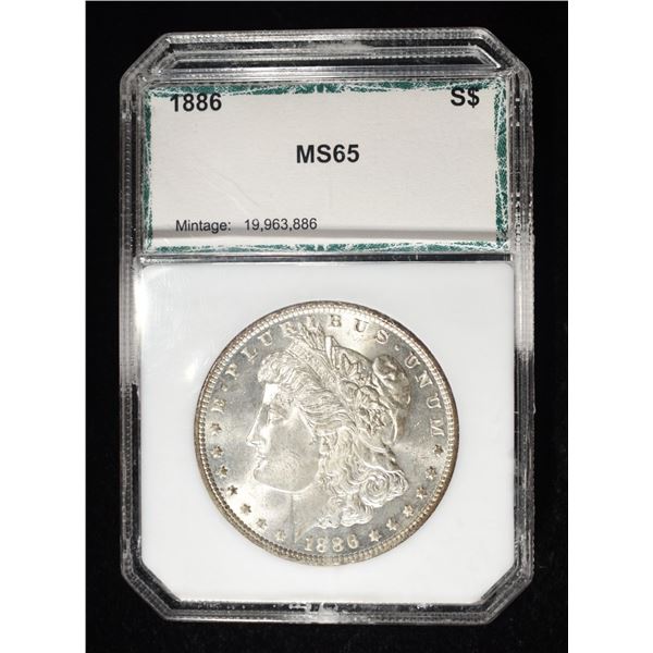 1886 MORGAN DOLLAR PCI GEM BU