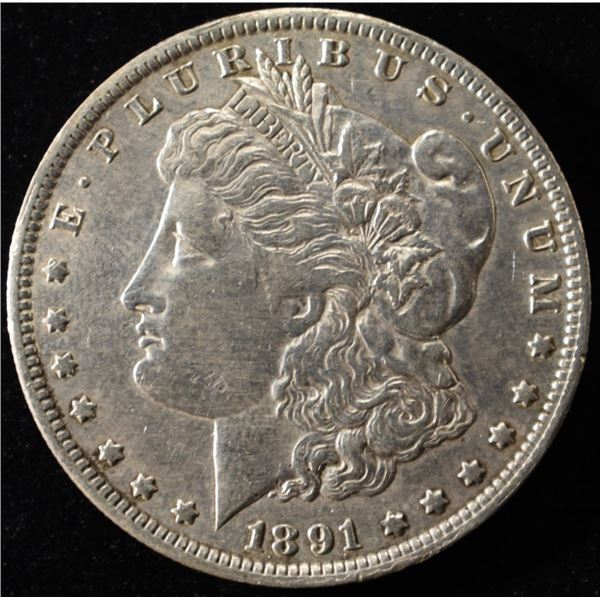 1891-O MORGAN DOLLAR XF/AU