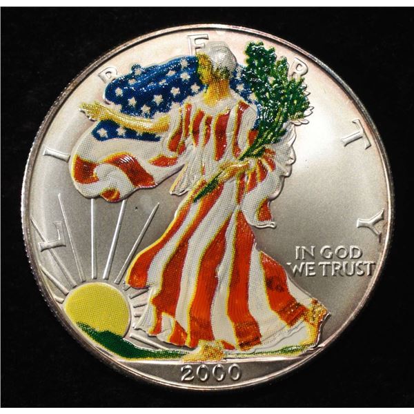 2000 AMERICAN SILVER EAGLE COLORIZED