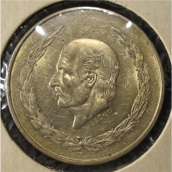 1952 FIVE PESOS 72% SILVER