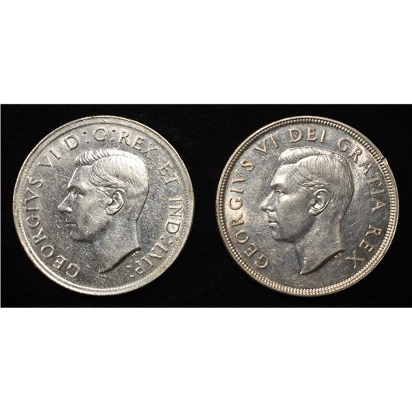 (2) 80% SILVER CANADIAN DOLLARS
