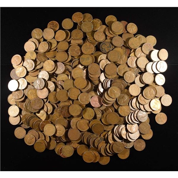 (500) WHEAT CENTS: MIXED DATES