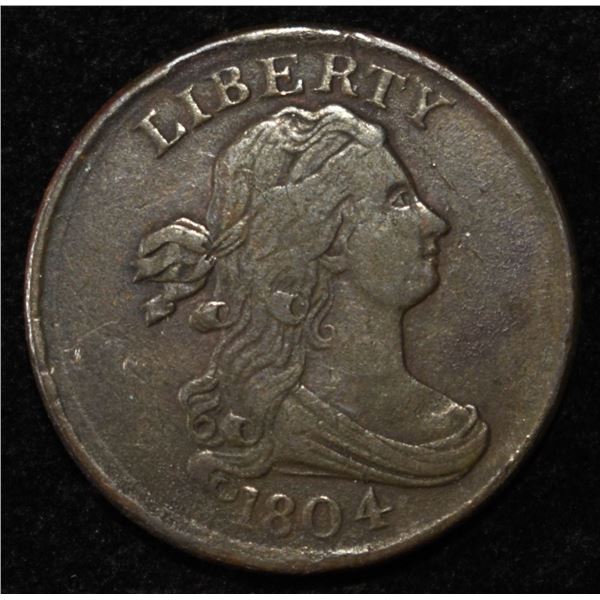 1804 DRAPED BUST HALF CENT