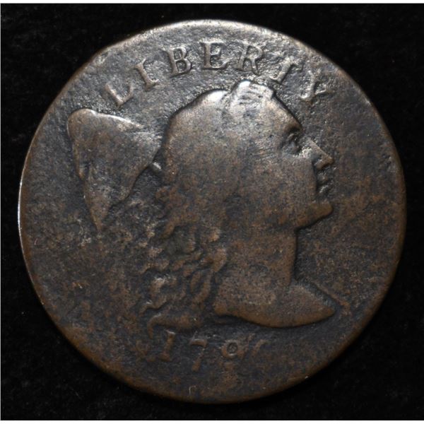 1796 LIBERTY CAP LARGE CENT F/VF