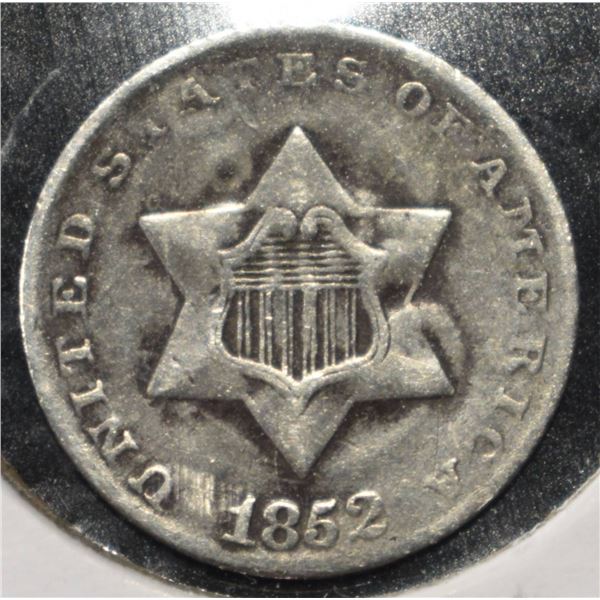 1852 3-CENT SILVER SMALL STARS