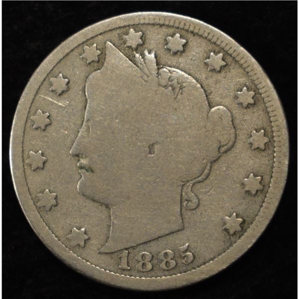 1885 'V' NICKEL VG