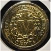 Image 2 : 1908 'V' NICKEL GOLD PLATED AU/BU