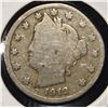 Image 1 : 1912-S 'V' NICKEL VG/FINE