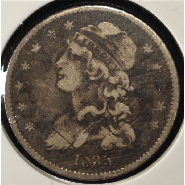 1835 CAPPED BUST QUARTER