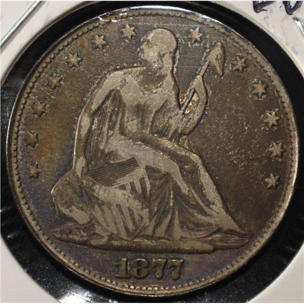1877 SEATED LIBERTY HALF DOLLAR