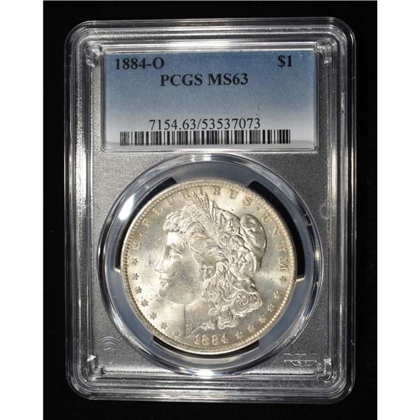 1884-O MORGAN DOLLAR PCGS MS-63