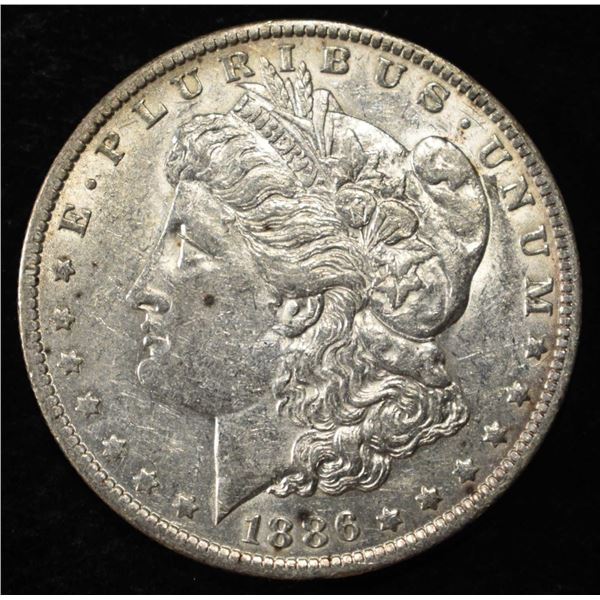 1886-O MORGAN DOLLAR AU