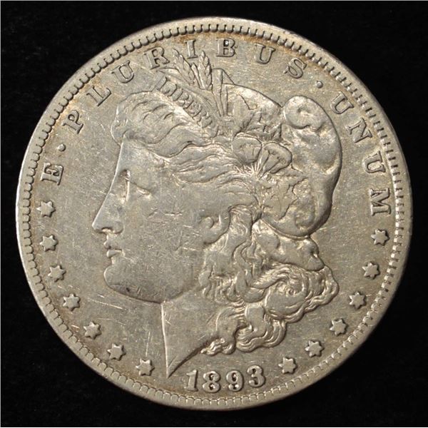 1893-CC MORGAN DOLLAR VF/XF