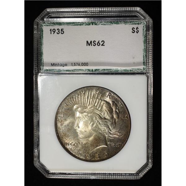 1935 PEACE DOLLAR PCI CH BU