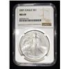 Image 1 : 2001 AMERICAN SILVER EAGLE MS69