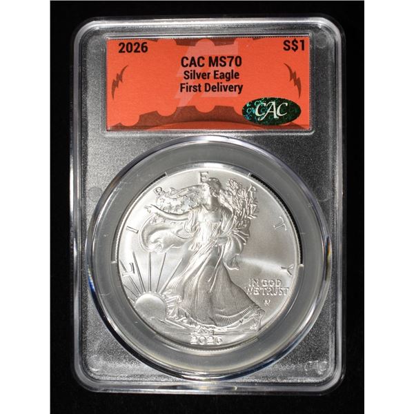 2026 AMERICAN SILVER EAGLE CAC MS70