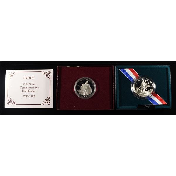 1982 & 1992 COMMEM HALF DOLLAR