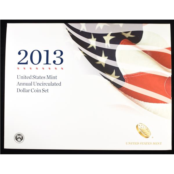 2013 U.S. MINT ANNUAL UNCIRCULATED DOLLAR COIN SET