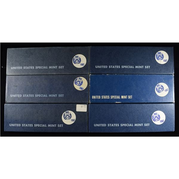 (6) 1967 SPECIAL MINT SETS