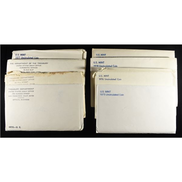 1970-1979 MISSING 73 & 74 MINT SETS