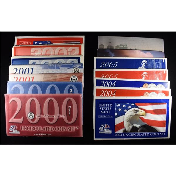 2000-2005 & 2007 MINT SETS