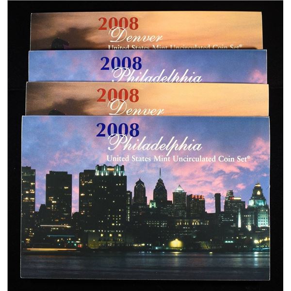 (2) 2008 UNCIRCULATED COIN SETS