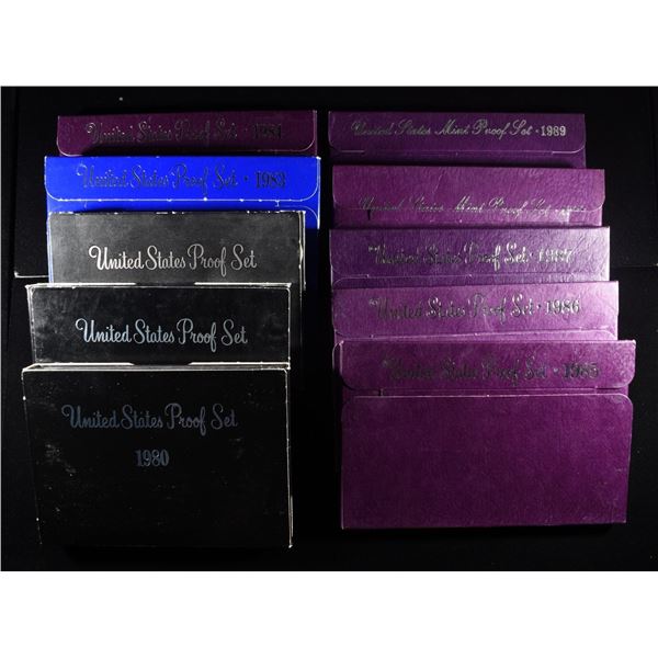 1980-89 US PROOF SETS