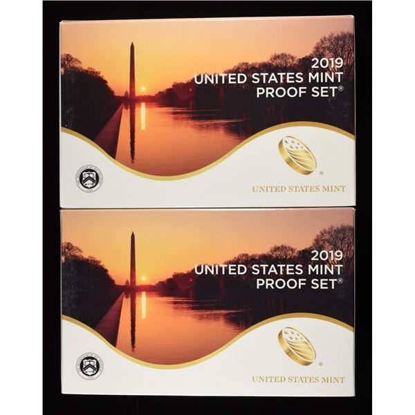 (2) 2019 MINT PROOF SETS