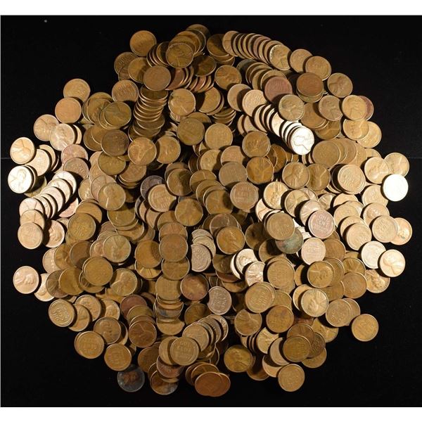 (600) 1950'S 'S' WHEAT CENTS