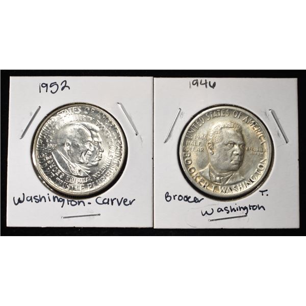 1946 & 1952 COMMEM HALF DOLLARS