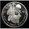 Image 1 : BABY'S FIRST B-DAY 1 OZ .999 SILVER ROUND