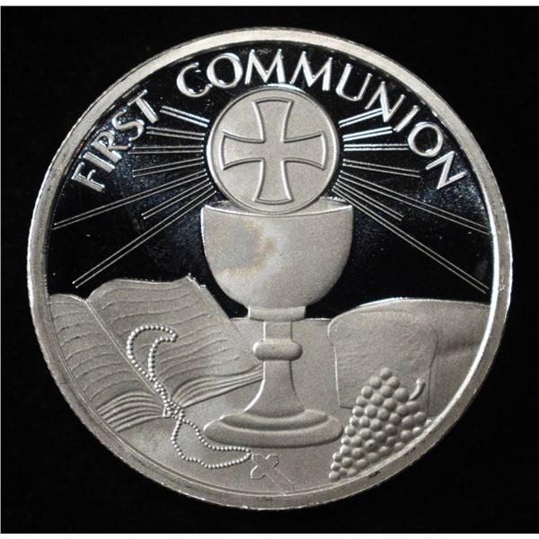 FIRST COMMUNION 1 OZ .999 SILVER ROUND