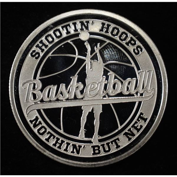 BASKETBALL 1 OZ .999 SILVER ROUND