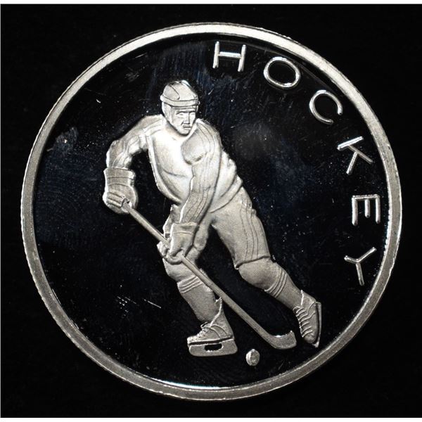 HOCKEY 1 OZ .999 SILVER ROUND