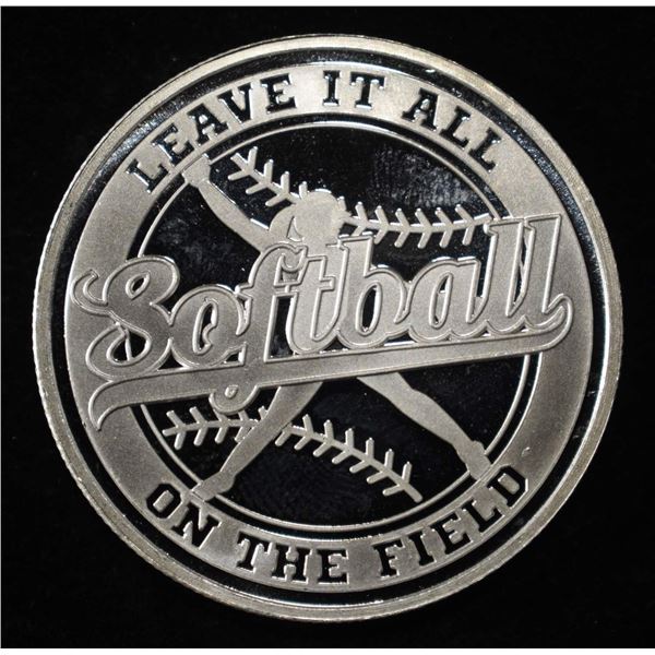 SOFTBALL 1 OZ .999 SILVER ROUND